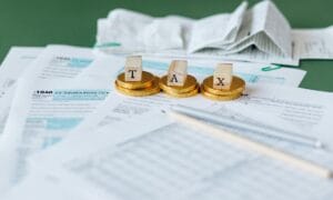 tax documents on the table